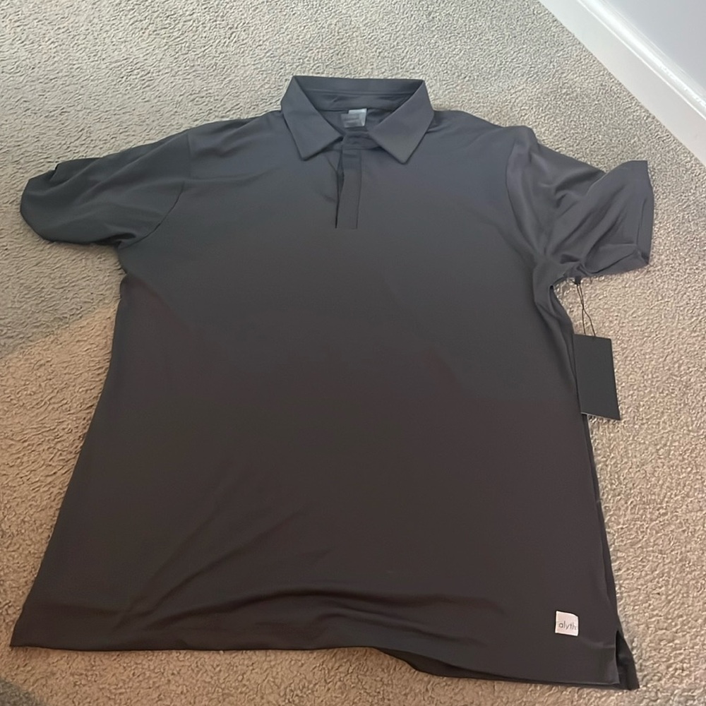 Size xl alyth grey polo shirt dark gray color nwt men